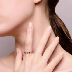 Sweet Geometric Sterling Silver Plating Inlay Gem 14K Gold Plated Rings 8 Sweet Geometric Sterling Silver Plating Inlay Gem 14K Gold Plated Rings -Deals Glis Jewel Store 1669148425502986240