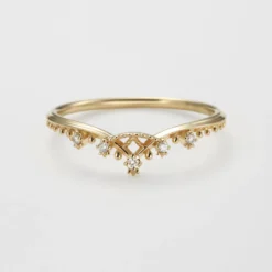 Classic Style V Shape Sterling Silver Plating Inlay Zircon 14K Gold Plated Rings 9 Classic Style V Shape Sterling Silver Plating Inlay Zircon 14K Gold Plated Rings -Deals Glis Jewel Store 1669148627152539648 1