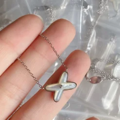 Simple Style Letter Sterling Silver Pendant Necklace -Deals Glis Jewel Store 1669149291119251456