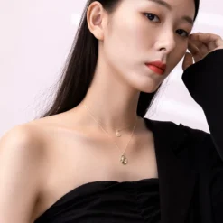 Retro Simple Style Portrait Sterling Silver 18K Gold Plated Rose Gold Plated White Gold Plated Layered Necklaces In Bulk -Deals Glis Jewel Store 1669904229189423104