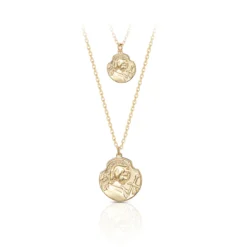 Retro Simple Style Portrait Sterling Silver 18K Gold Plated Rose Gold Plated White Gold Plated Layered Necklaces In Bulk -Deals Glis Jewel Store 1669904243072569344