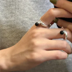 Classic Style Solid Color Sterling Silver Zircon Rings In Bulk -Deals Glis Jewel Store 1670963344170946560