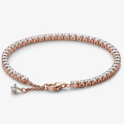 Simple Style Shiny Round Sterling Silver Zircon Tennis Bracelet In Bulk -Deals Glis Jewel Store 1671035722276147200