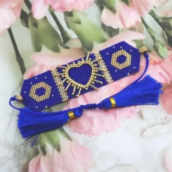 Wholesale Jewelry Bohemian Tassel Heart Shape Glass Glass Bracelets -Deals Glis Jewel Store 1672435084189372416 1