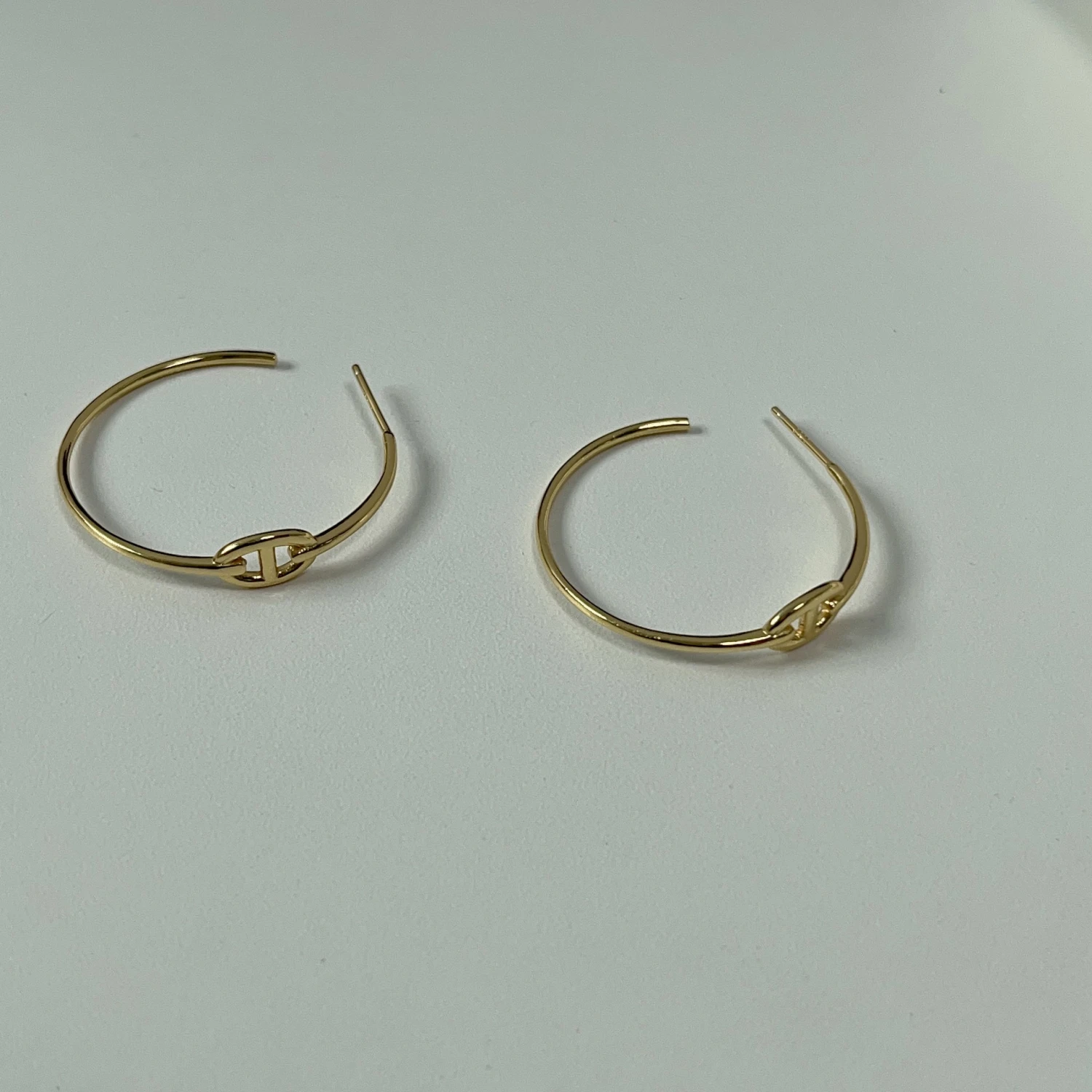 1 Pair Simple Style Geometric Plating Sterling Silver Earrings 3 1 Pair Simple Style Geometric Plating Sterling Silver Earrings - Image 3