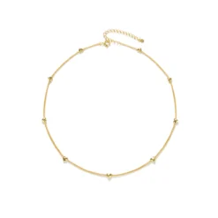 Basic Heart Shape Sterling Silver 18K Gold Plated Necklace In Bulk -Deals Glis Jewel Store 1673505034165424128