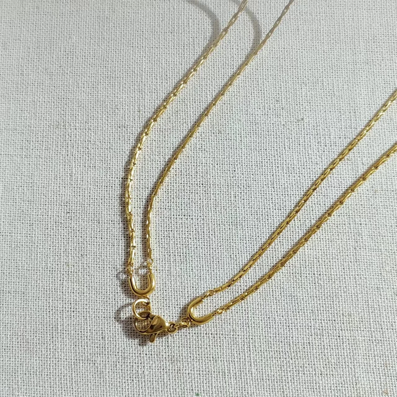 Retro Lady Water Droplets Eye Titanium Steel Inlay Shell Layered Necklaces 5 Retro Lady Water Droplets Eye Titanium Steel Inlay Shell Layered Necklaces - Image 5