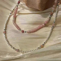 Simple Style Artistic Geometric Imitation Pearl Natural Stone Sterling Silver Wholesale Necklace -Deals Glis Jewel Store 1674611007173038080