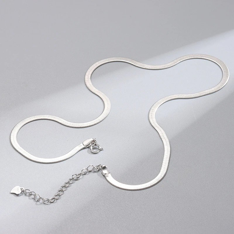 Simple Style Solid Color Sterling Silver Gold Plated Necklace In Bulk 5 Simple Style Solid Color Sterling Silver Gold Plated Necklace In Bulk - Image 5