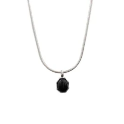 Elegant Geometric Sterling Silver Agate Pendant Necklace In Bulk -Deals Glis Jewel Store 1675758930149642240