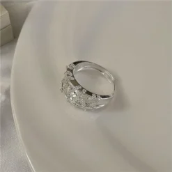 Retro Solid Color Sterling Silver Zircon Rings In Bulk -Deals Glis Jewel Store 1675759193795203072