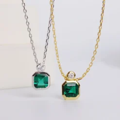 Elegant Square Sterling Silver Zircon Pendant Necklace In Bulk -Deals Glis Jewel Store 1675759601351528448 1