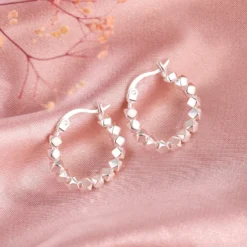 1 Pair Elegant Lady Geometric Sterling Silver Earrings