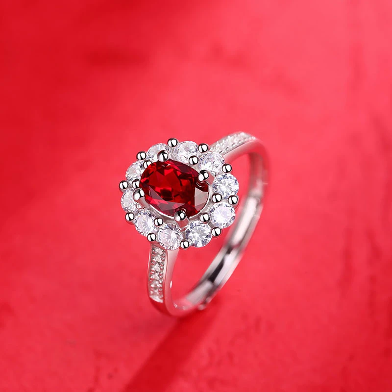 Glam Oval Sterling Silver Gem Rings In Bulk 1 Glam Oval Sterling Silver Gem Rings In Bulk