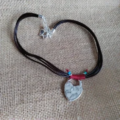 Retro Heart Shape Mixed Materials Wholesale Three Layer Necklace -Deals Glis Jewel Store 1676772567286943744