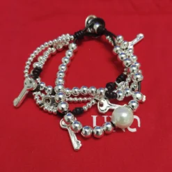 1 Piece Simple Style Key Beaded Silver Plated Bracelets 9 1 Piece Simple Style Key Beaded Silver Plated Bracelets -Deals Glis Jewel Store 1676796599340240896