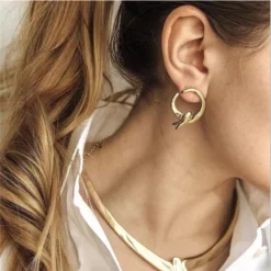 1 Pair Retro Animal Bird Plating Silver Plated Ear Studs -Deals Glis Jewel Store 1676796735160193024