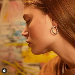 1 Pair Sweet Solid Color Plating Silver Plated Hoop Earrings 9 1 Pair Sweet Solid Color Plating Silver Plated Hoop Earrings -Deals Glis Jewel Store 1676798053295722496 1