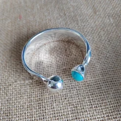 Retro Round Silver Plated Stone Copper Wholesale Bangle -Deals Glis Jewel Store 1676798523921797120