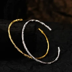 Simple Style Solid Color Sterling Silver Gold Plated Bangle In Bulk -Deals Glis Jewel Store 1676803605358841856 1