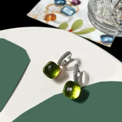 1 Pair Simple Style Artistic Square Inlay Sterling Silver Zircon Earrings -Deals Glis Jewel Store 1677128298980839424