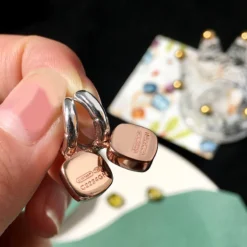 1 Pair Simple Style Artistic Square Inlay Sterling Silver Zircon Earrings -Deals Glis Jewel Store 1677128367557709824