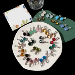 1 Pair Simple Style Artistic Square Inlay Sterling Silver Zircon Earrings -Deals Glis Jewel Store 1677128397349851136