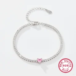 Luxurious Heart Shape Sterling Silver Inlay Zircon White Gold Plated -Deals Glis Jewel Store 1677246491296665600