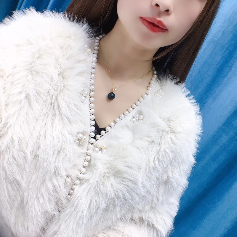 Simple Style Geometric Alloy Freshwater Pearl Pendant Necklace 5 Simple Style Geometric Alloy Freshwater Pearl Pendant Necklace - Image 5