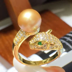 Glam Luxurious Animal Copper Inlay Freshwater Pearl Open Rings 10 Glam Luxurious Animal Copper Inlay Freshwater Pearl Open Rings -Deals Glis Jewel Store 1677575991226142720
