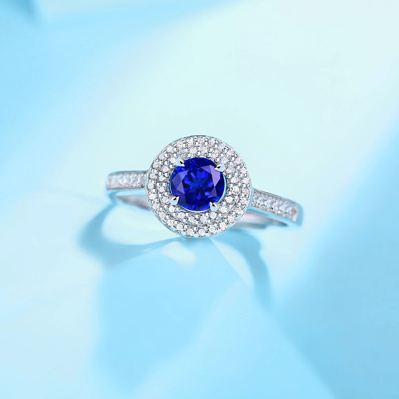 Simple Style Solid Color Sterling Silver Plating Inlay Gem Zircon Open Rings 4 Simple Style Solid Color Sterling Silver Plating Inlay Gem Zircon Open Rings - Image 4