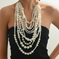 Classic Style Solid Color Alloy Plastic Women's Necklace -Deals Glis Jewel Store 1679020480813731840