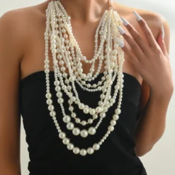 Classic Style Solid Color Alloy Plastic Women's Necklace -Deals Glis Jewel Store 1679020481044418560 1