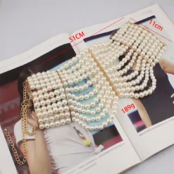Baroque Style Solid Color Imitation Pearl Women's Choker -Deals Glis Jewel Store 1679036458184347648