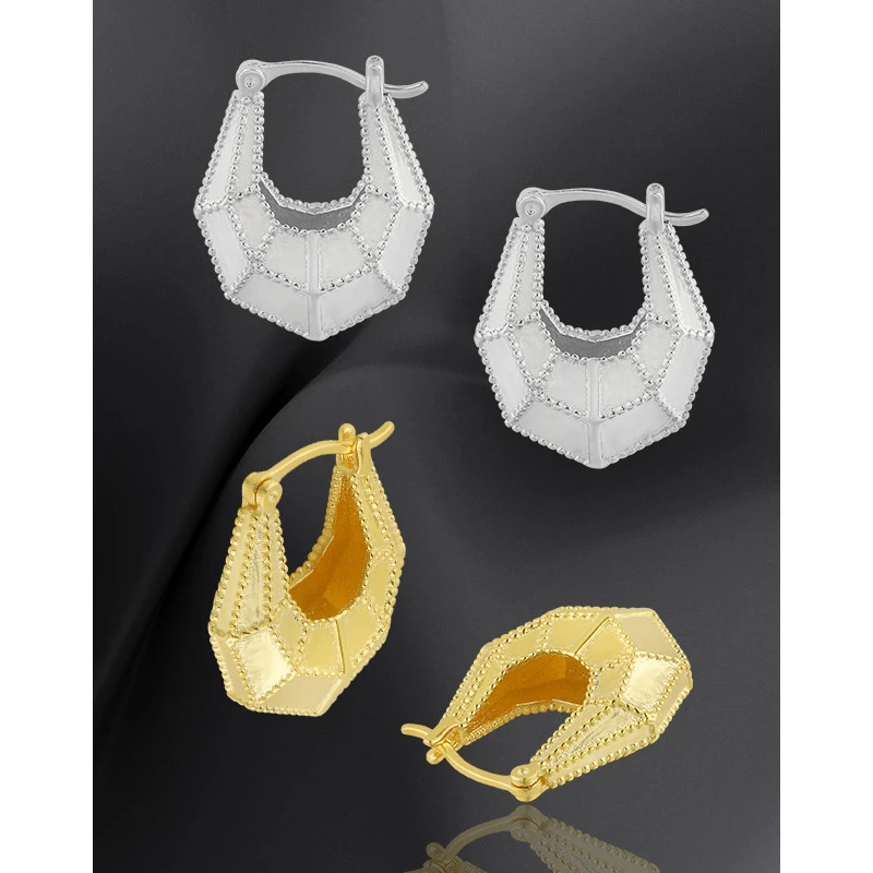 1 Pair Simple Style U Shape Plating Sterling Silver 18K Gold Plated Earrings 5 1 Pair Simple Style U Shape Plating Sterling Silver 18K Gold Plated Earrings - Image 5