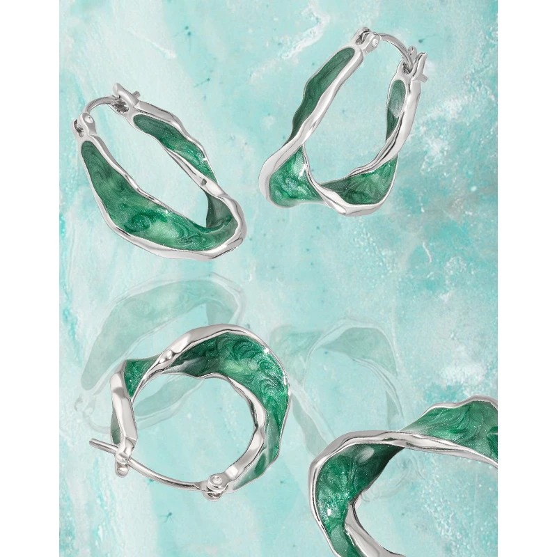 1 Pair Original Design U Shape Plating Sterling Silver Earrings 5 1 Pair Original Design U Shape Plating Sterling Silver Earrings - Image 5