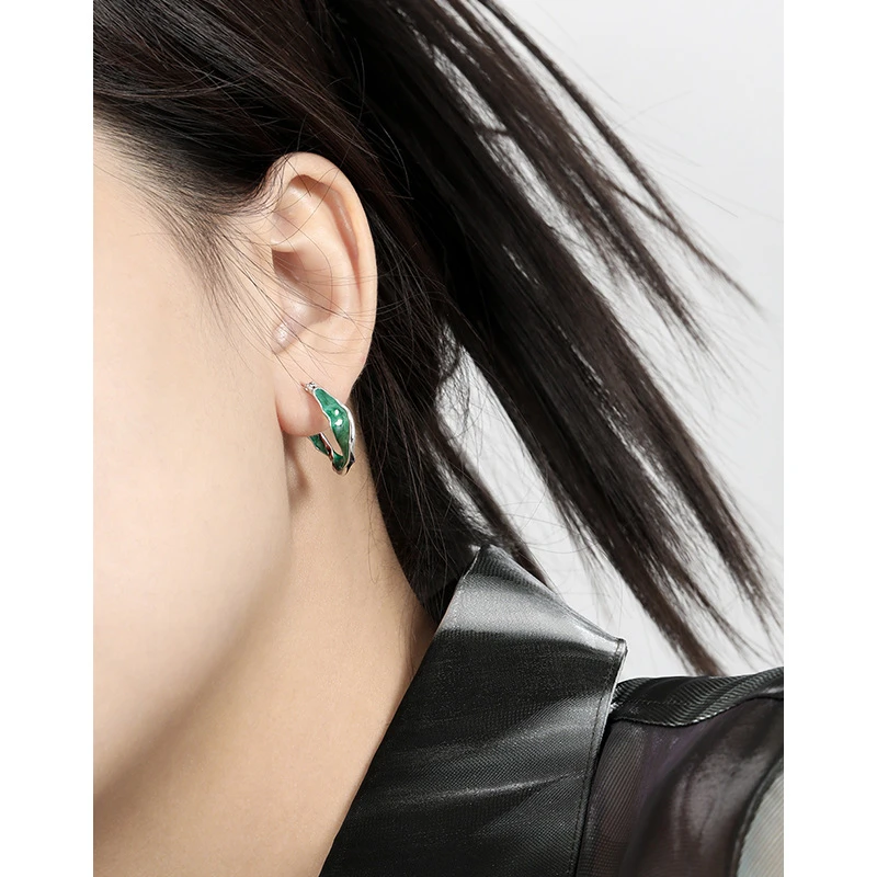 1 Pair Original Design U Shape Plating Sterling Silver Earrings 3 1 Pair Original Design U Shape Plating Sterling Silver Earrings - Image 3