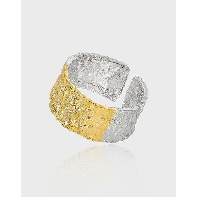 Simple Style Color Block Sterling Silver Plating 18K Gold Plated Open Rings 6 Simple Style Color Block Sterling Silver Plating 18K Gold Plated Open Rings - Image 6