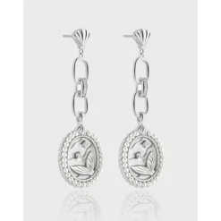 1 Pair Original Design Fish Tail Plating Inlay Sterling Silver Zircon Drop Earrings -Deals Glis Jewel Store 1679678312567410688 1