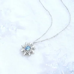 Simple Style Snowflake Sterling Silver Inlay Crystal Pendant Necklace -Deals Glis Jewel Store 1680746488969433088 1