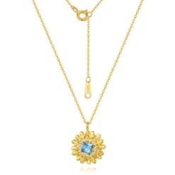 Simple Style Snowflake Sterling Silver Inlay Crystal Pendant Necklace -Deals Glis Jewel Store 1680746492249378816