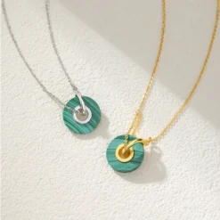 Retro Round Sterling Silver Plating Gold Plated Pendant Necklace -Deals Glis Jewel Store 1680747175295979520