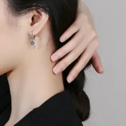 1 Pair Sweet Streetwear Ball Plating Inlay Sterling Silver Zircon Drop Earrings -Deals Glis Jewel Store 1680748983930195968