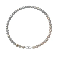 Lady Solid Color Freshwater Pearl Sterling Silver Beaded Plating Necklace 8 Lady Solid Color Freshwater Pearl Sterling Silver Beaded Plating Necklace -Deals Glis Jewel Store 1681500031145873408