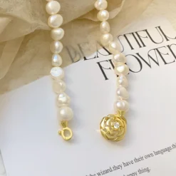 Glam Flower Freshwater Pearl Sterling Silver Plating Inlay Zircon Necklace 7 Glam Flower Freshwater Pearl Sterling Silver Plating Inlay Zircon Necklace -Deals Glis Jewel Store 1681500112959967232