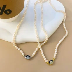 Lady Star Freshwater Pearl Sterling Silver Beaded Plating Necklace -Deals Glis Jewel Store 1681500119956066304 1