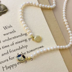 Lady Star Freshwater Pearl Sterling Silver Beaded Plating Necklace -Deals Glis Jewel Store 1681500148108234752