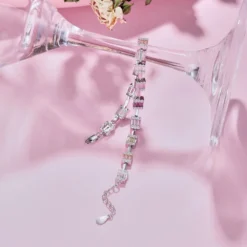 Glam Geometric Sterling Silver Plating Inlay Zircon Bracelets -Deals Glis Jewel Store 1681840503542386688