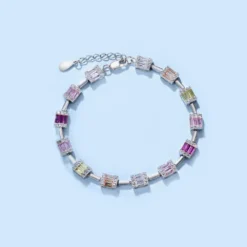 Glam Geometric Sterling Silver Plating Inlay Zircon Bracelets -Deals Glis Jewel Store 1681840537029709824 1