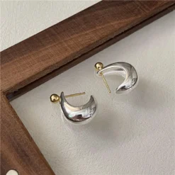 1 Pair Retro Geometric Polishing Sterling Silver Ear Studs 11 1 Pair Retro Geometric Polishing Sterling Silver Ear Studs -Deals Glis Jewel Store 1681847391927537664 1